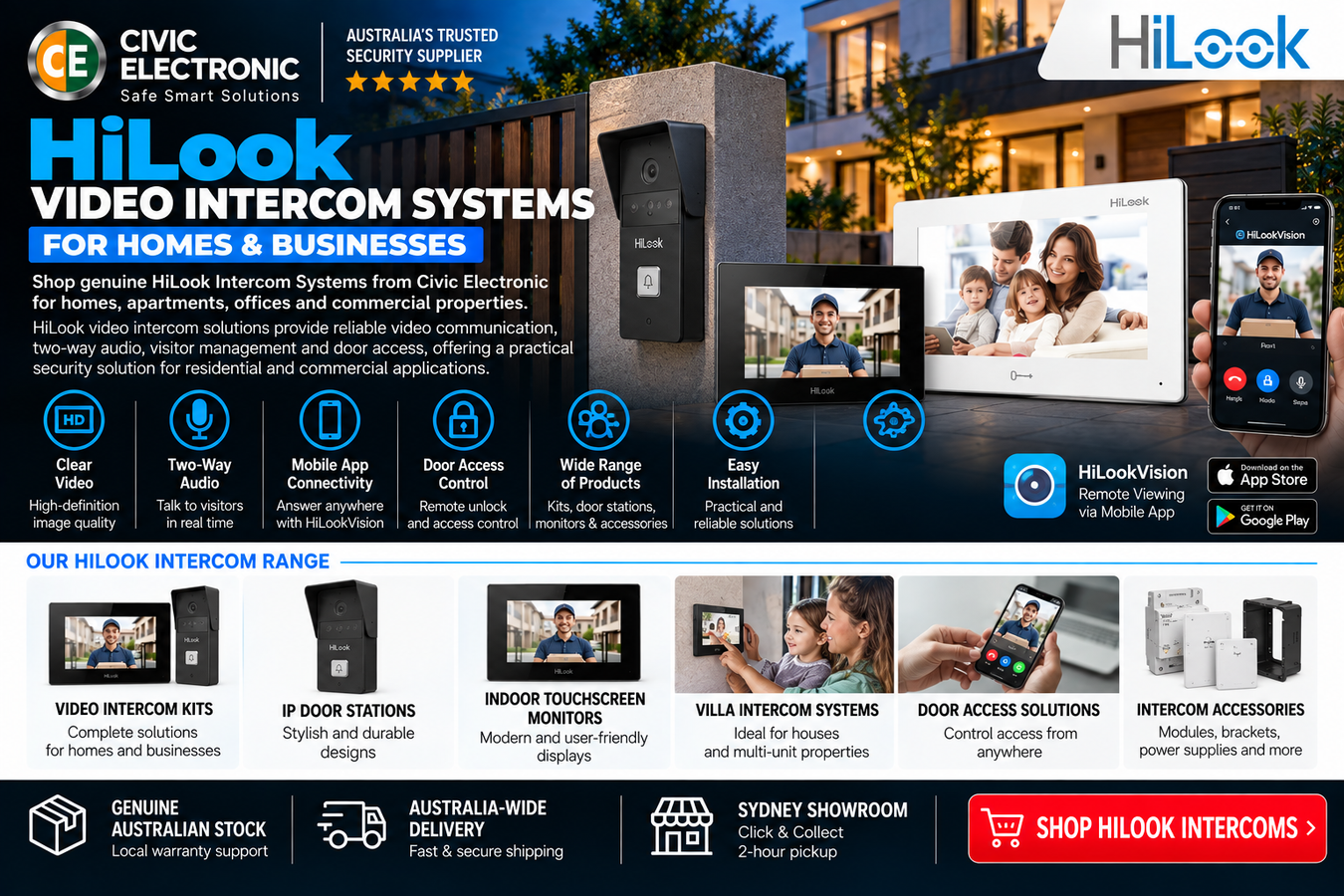 HiLook Intercom Systems | Video Door Intercom Australia