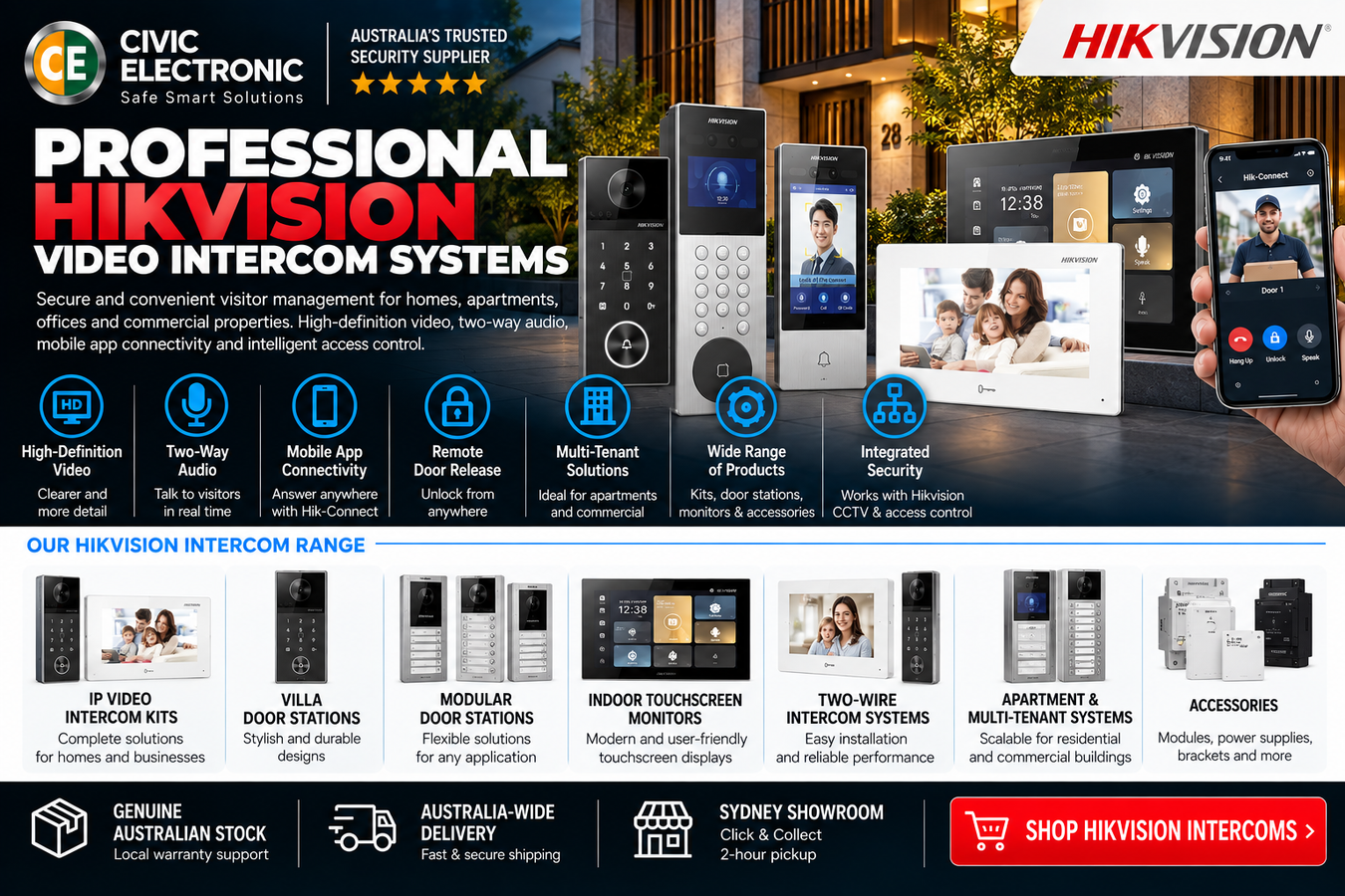 Hikvision Intercom Systems | Video Door Intercom Australia