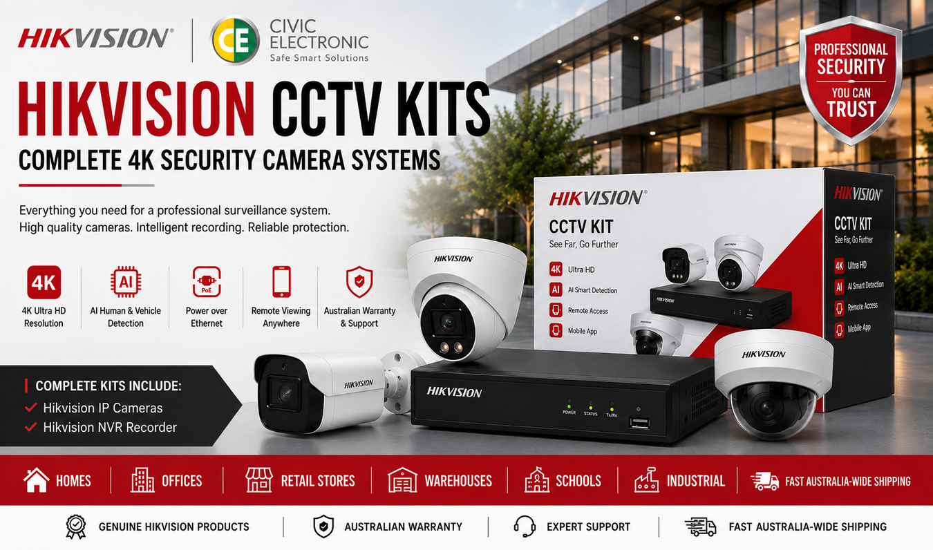 Hikvision CCTV Kits | Complete 4K Security Camera Systems