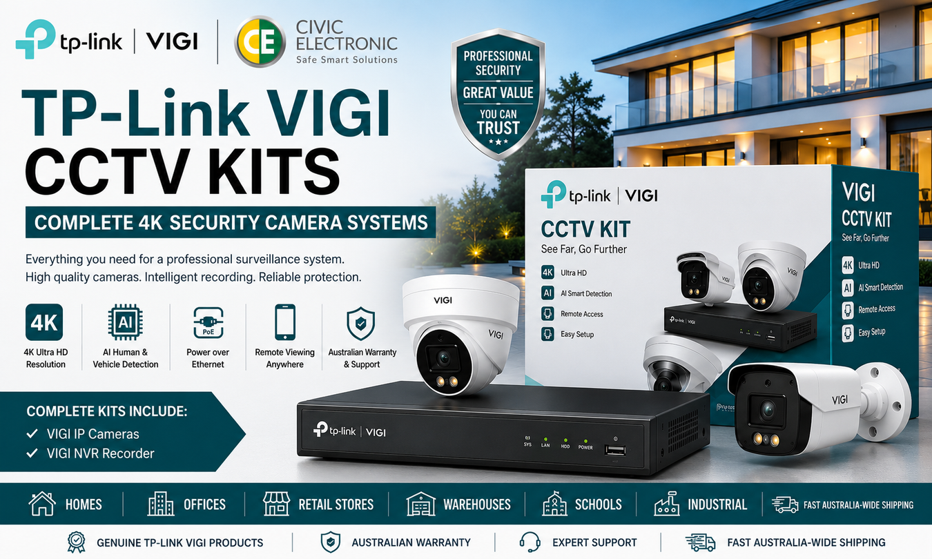 TP-Link VIGI CCTV Kits | Complete 4K Security Camera Systems