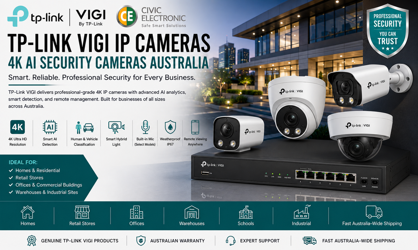 TP-Link VIGI IP Cameras | 4K AI Security Cameras Australia