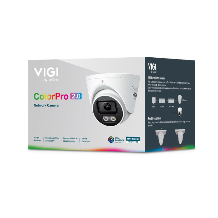 TP-Link VIGI InSight S445S 4MP ColourPro 2.0 Turret Network Camera - Civic Electronic