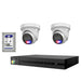 HiLook All-in-One Active Colour 4CH CCTV Kit: 2 x IP Camera+4CH NVR - Civic Electronic
