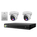 HiLook 4K 8MP All-in-One Active Colour Deterrence 4CH CCTV Kit: 2 x IP Active Colour Camera + 4CH NVR - Civic Electronic