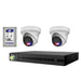 HiLook 4K 8MP All-in-One Active Colour 4CH CCTV Kit: 2 IP Turret Camera+4CH NVR - Civic Electronic