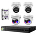 Hikvision HiLook 4K with Pro 4CH CCTV Kit: 4 x 4K Turret Cameras + 4CH NVR + 2TB - Civic Electronic