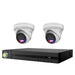 HiLook 4K 8MP All-in-One Active Colour Deterrence 4CH CCTV Kit: 2 x IP Active Colour Camera + 4CH NVR - Civic Electronic