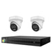 Hikvision HiLook 6MP  IntelliSense 4CH CCTV Kit: 2 x IP Turret Cameras + 4CH NVR - Civic Electronic