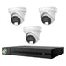 HiLook Pro 6MP Smart Hybrid Light 4CH CCTV Kit:3 x IP Turret Cameras+4CH NVR - Civic Electronic