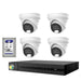 HiLook Pro 6MP Smart Hybrid Light 4CH CCTV Kit:4 IP Turret Cameras+4CH NVR - Civic Electronic