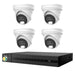 HiLook Pro 6MP Smart Hybrid Light 8CH CCTV Kit:4 x IP Turret Cameras+8CH NVR - Civic Electronic