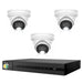 HiLook Pro 8MP 4K Smart Hybrid Light 4CH CCTV Kit:3 x IP Turret Cameras+4CH NVR - Civic Electronic