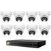 HiLook Pro 8MP 4K Smart Hybrid Light 16CH CCTV Kit:8 x IP Turret Cameras+16CH NVR - Civic Electronic