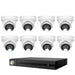 HiLook Pro 8MP 4K Smart Hybrid Light 8CH CCTV Kit:8 x IP Turret Cameras+8CH NVR - Civic Electronic