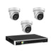 Hikvision 8MP 4K AI Smart Hybrid Light with ColorVu 4CH CCTV kit 3 X Camera Siren Strobe+4CH NVR - Civic Electronic