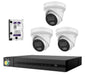 Hikvision HiLook 6MP  IntelliSense 4CH CCTV Kit: 3 x IP Turret Cameras + 4CH NVR + 2TB HDD - Civic Electronic