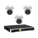 Hikvision 8MP 4K AI Smart Hybrid Light with ColorVu 4CH CCTV kit 3 X Camera Siren Strobe+4CH NVR - Civic Electronic