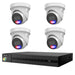 HiLook All-in-One Active Colour Deterrence 4CH CCTV Kit: 4 x IP Active Colour Camera+ 4CH NVR - Civic Electronic
