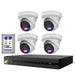 HiLook 4K 8MP All-in-One Active Colour Deterrence 8CH CCTV Kit: 4 x IP Camera+8CH NVR+4TB HDD - Civic Electronic