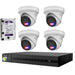 HiLook 4K 8MP All-in-One Active Colour Deterrence 8CH CCTV Kit: 4 x IP Active Colour Camera+8CH NVR+4TB HDD - Civic Electronic