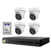 Hikvision HiLook 6MP  IntelliSense 4CH CCTV Kit: 4 x IP Turret Cameras + 4CH NVR + 2TB HDD - Civic Electronic