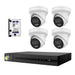 Hikvision HiLook 6MP  IntelliSense 4CH CCTV Kit: 4 x IP Turret Cameras + 4CH NVR + 2TB HDD - Civic Electronic