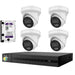 Hikvision HiLook 6MP IntelliSense 4CH CCTV Kit: 4 x IP Turret Cameras + 4CH NVR+3TB HDD - Civic Electronic