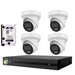 Hikvision HiLook 6MP IntelliSense 4CH CCTV Kit: 4 x IP Turret Cameras + 4CH NVR + 3TB HDD - Civic Electronic