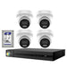 Hikvision HiLook 8MP 4K IntelliSense 4CH CCTV Kit: 4 x IP Turret Cameras + 4CH NVR - Civic Electronic