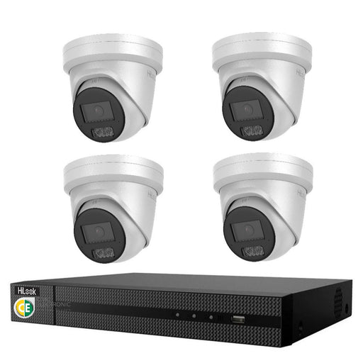 HiLook Hi Color Pro 6MP 4CH CCTV Kit: 4 x IP Hi Color Camera+ 4CH NVR - Civic Electronic