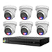 HiLook All-in-One Active Colour Deterrence 8CH CCTV Kit: 6 x IP Active Colour Camera+ 8CH NVR - Civic Electronic