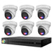 HiLook 4K 8MP All-in-One Active Colour Deterrence 8CH CCTV Kit: 6 x IP Active Colour Camera+ 8CH NVR - Civic Electronic