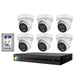 Hikvision HiLook 6MP  IntelliSense 8CH CCTV Kit: 6 x IP Turret Cameras + 8CH NVR + 2TB HDD - Civic Electronic