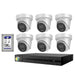 HiLook Hi Color Pro 6MP 8CH CCTV Kit: 6 x IP Hi Color Camera+ 8CH NVR - Civic Electronic