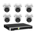 Hikvision 8MP 8K AI Smart Hybrid Light with ColorVu 8CH CCTV kit 6 X Camera Siren Strobe+8CH NVR - Civic Electronic