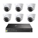 TP-Link 8MP 8CH CCTV Kit: 6 x IP Turret Cameras (Full-Colour Speaker / Mic / Light) + 8CH NVR - Civic Electronic