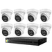 Hikvision HiLook 6MP IntelliSense 16CH CCTV Kit: 8 x IP Turret Cameras + 16CH NVR - Civic Electronic