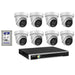 Hikvision 6MP 4K AI Smart Hybrid Light with ColorVu 8CH CCTV kit 8 X Camera Siren Strobe+8CH NVR - Civic Electronic