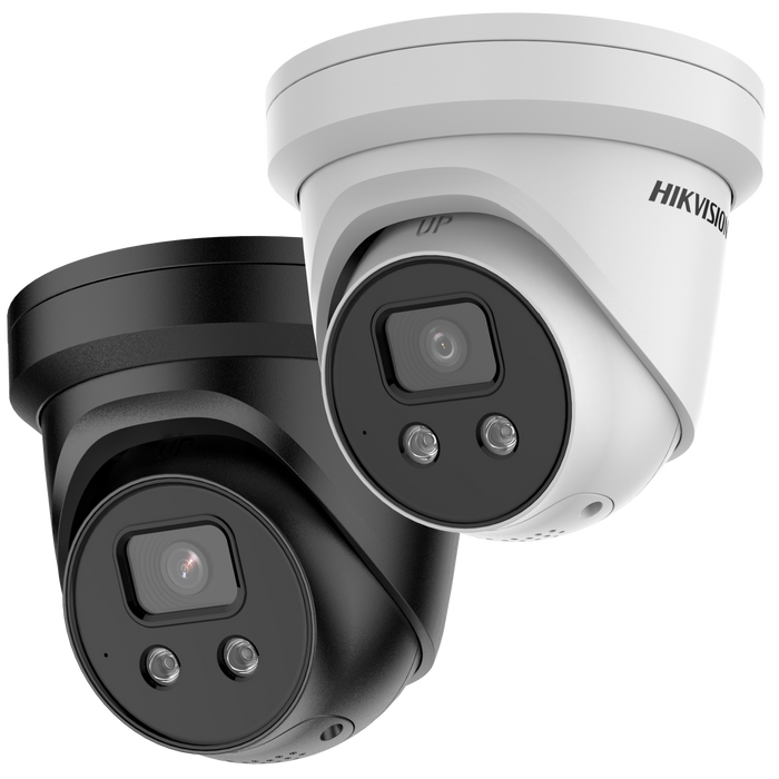 Hikvision DS-2CD2366G2-ISU/SL 6 MP AcuSense Strobe Light and Audible Warning Network Camera - Civic Electronic