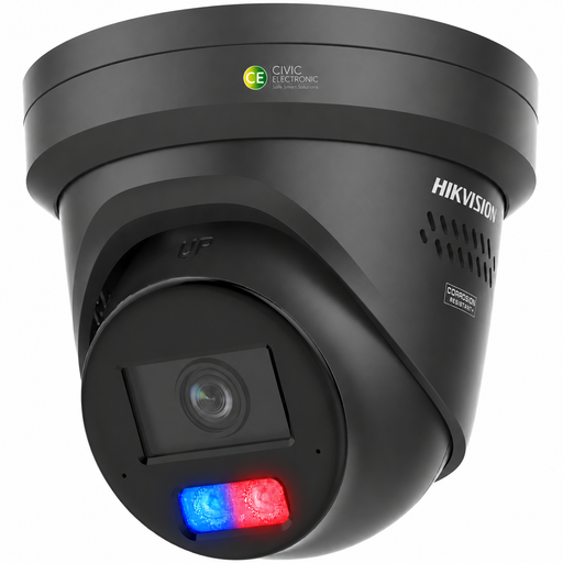 Hikvision DS-2CD2387G3-LIS2UY/SRB 4K 8MP Smart Hybrid Light with ColorVu AI Red Blue Strobe - Civic Electronic