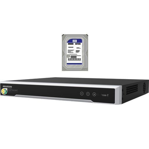Hikvision DS-7608NI-M2/8P 8-ch 1U 8 PoE 8K NVR+4TB HDD - Civic Electronic