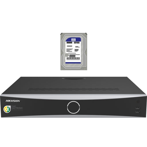 Hikvision DS-7732NXI-I4/16P/VPro 32-Channel I/VPro Series NVR with AcuSeek+4TB HDD - Civic Electronic