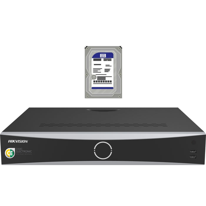 Hikvision DS-7732NXI-I4/16P/VPro 32-Channel I/VPro Series NVR with AcuSeek+4TB HDD - Civic Electronic