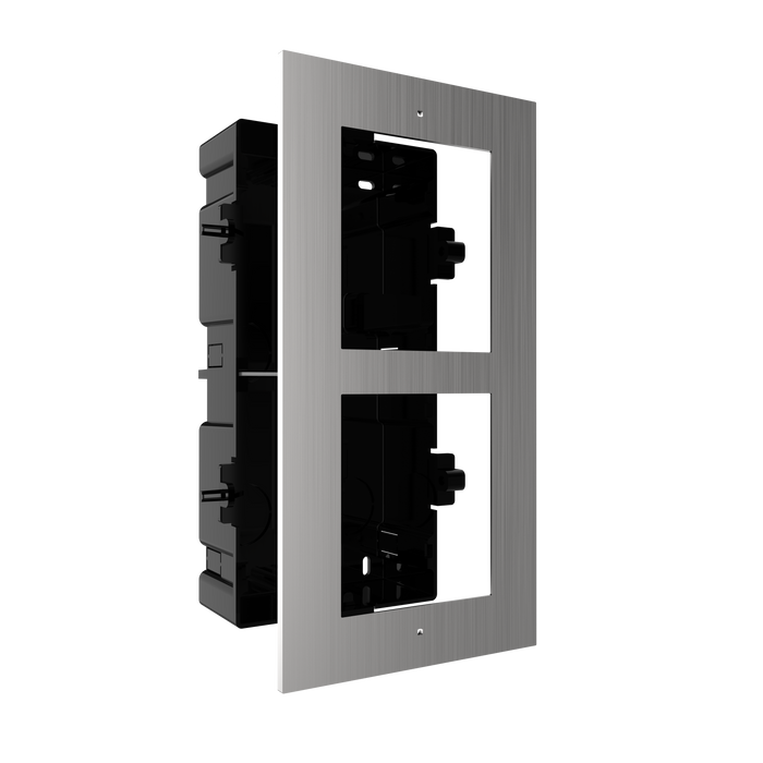 Hikvision DS-KD-ACF2-S Double Module Housing Stainless Steel - Civic Electronic