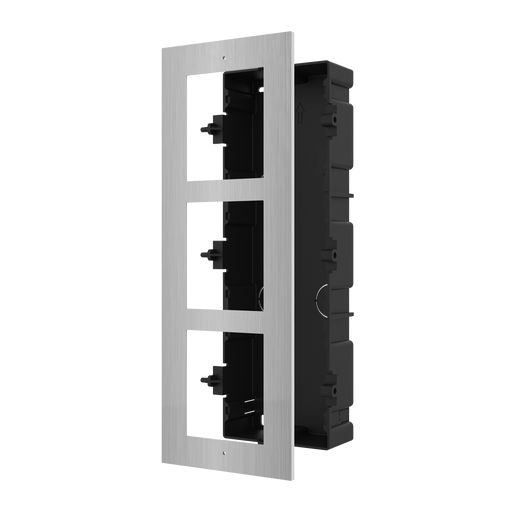 Hikvision DS-KD-ACF3-S Triple Module Housing Stainless Steel - Civic Electronic