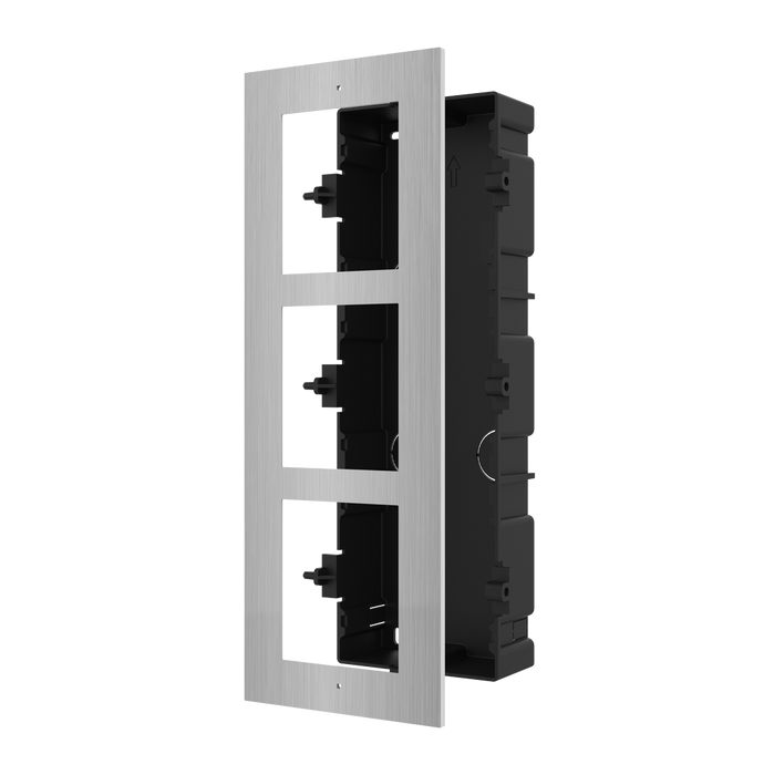Hikvision DS-KD-ACF3-S Triple Module Housing Stainless Steel - Civic Electronic