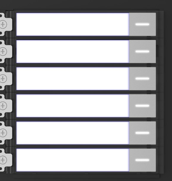 Hikvision DS-KD-KK KD8 Series Pro Modular Door Station Nametag Module - Civic Electronic