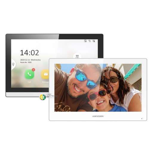 Hikvision DS-KH6350-WTE1 7″ Touch IP Indoor Station - Civic Electronic