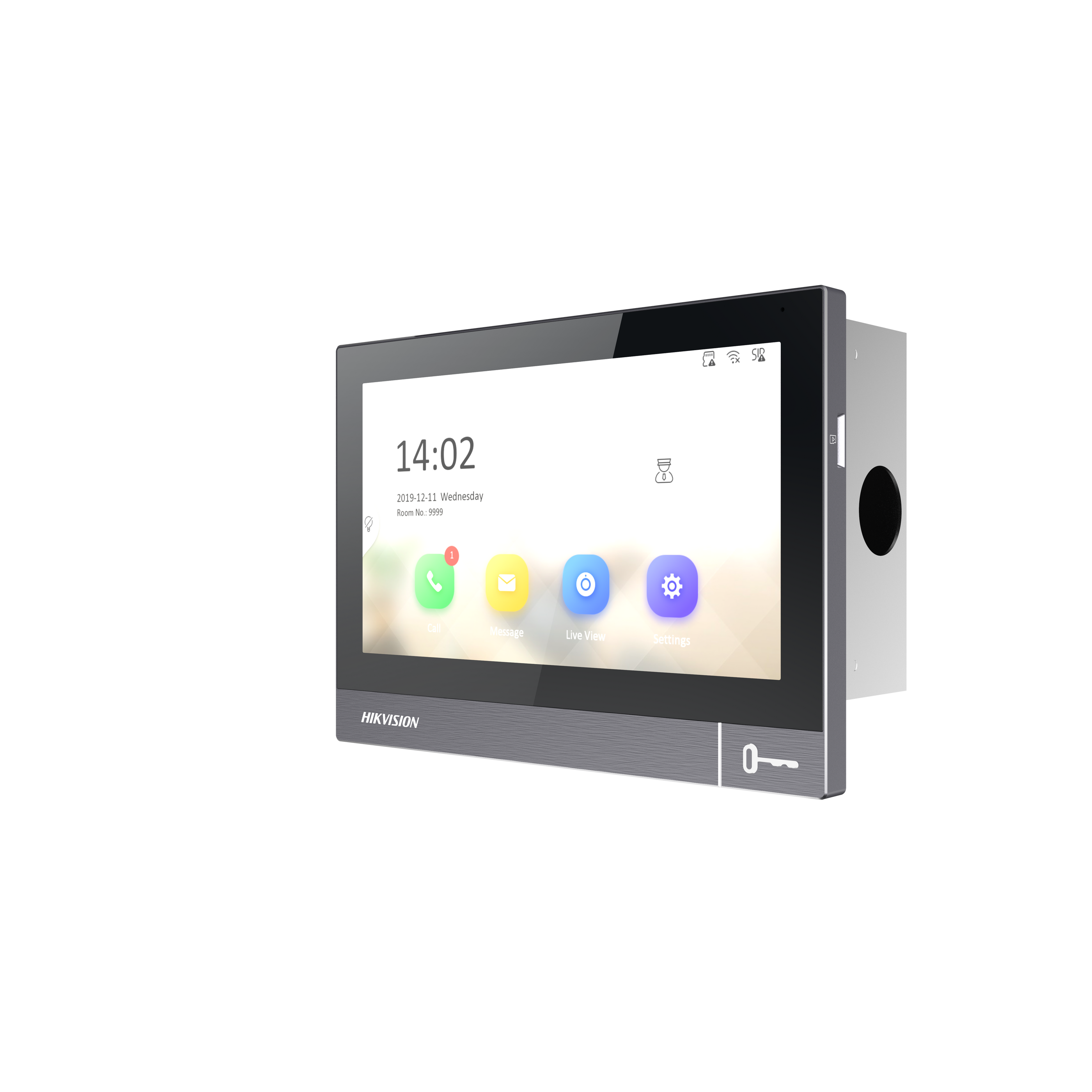 Hikvision DS-KH8381-WTE1/Flush 7″ touch screen IP Indoor Station