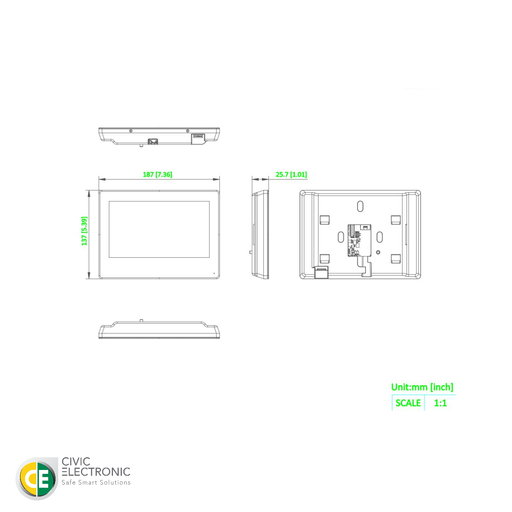 Hikvision 7-Inch All-in-one Management Android IP Indoor Station - Civic Electronic